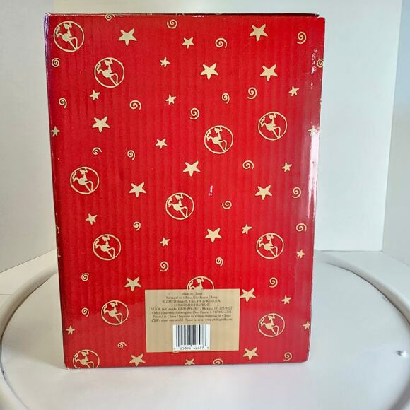 Pfaltzgraff Santa Holding Snow Globe Christmas Heritage Musical Figure 9" w/ Box - Picture 16 of 16